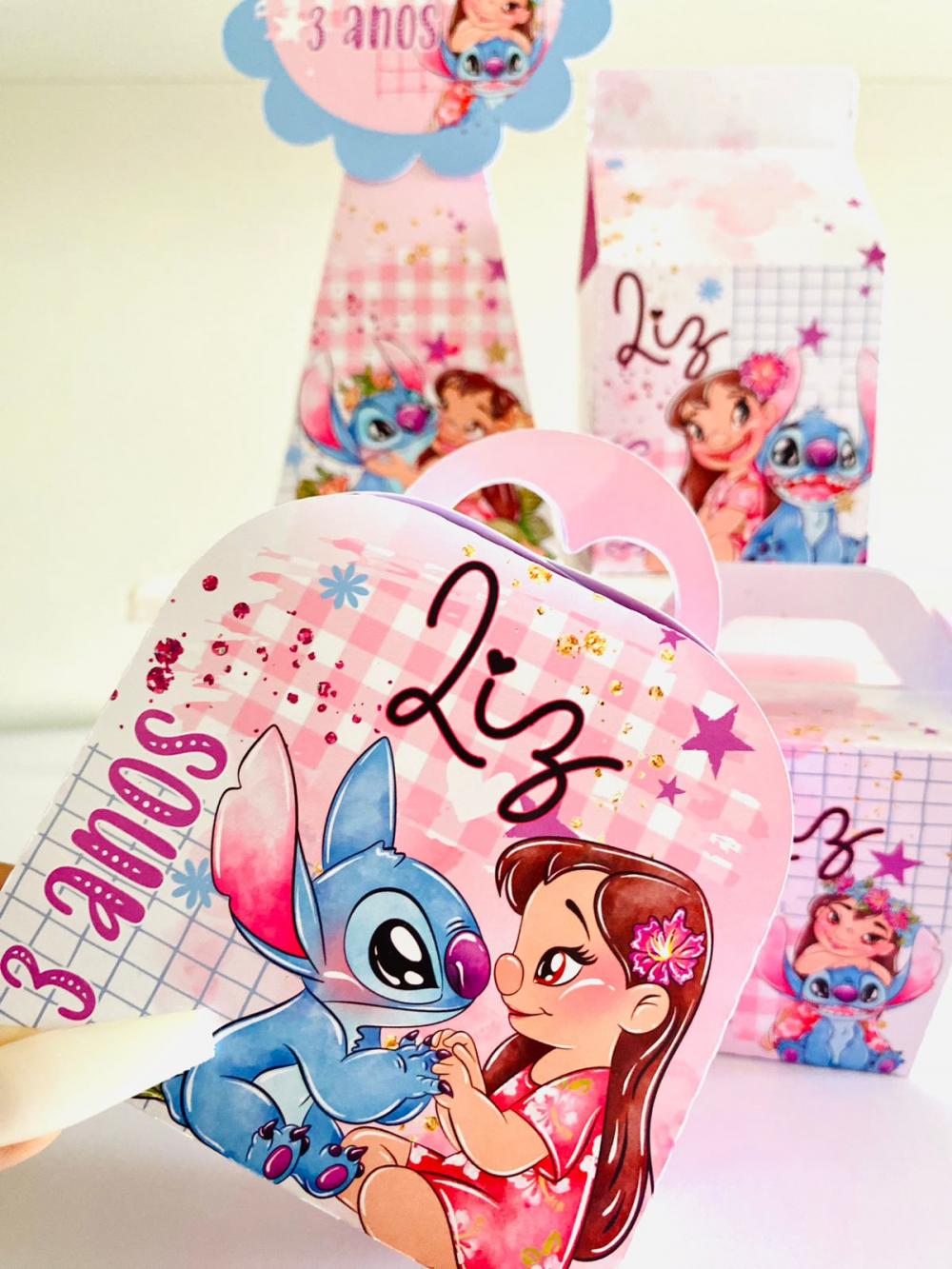 Kit Festa Lilo e Stitch Aquarela