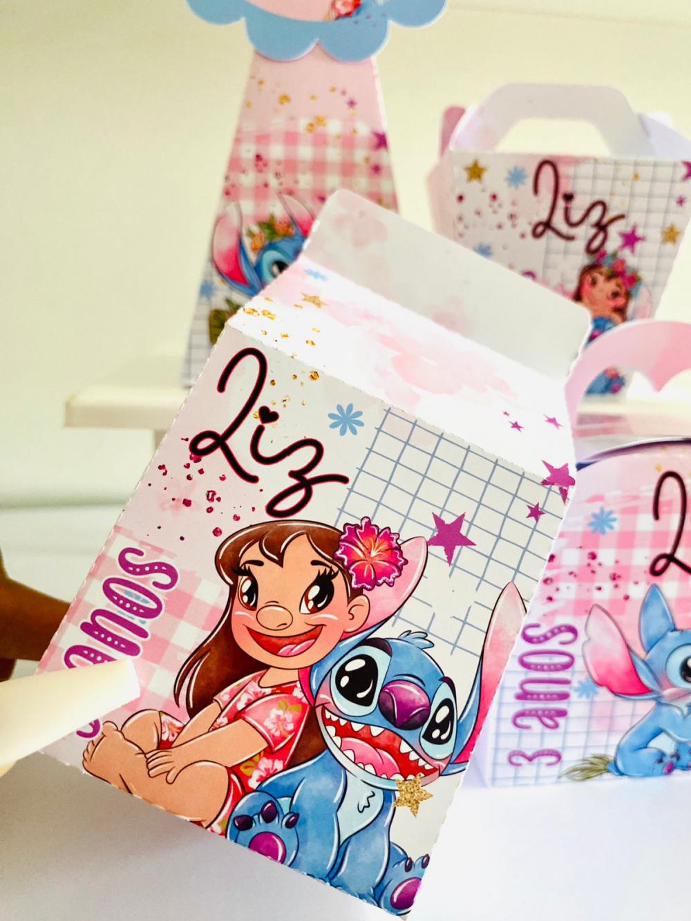 Kit Festa Lilo e Stitch Aquarela