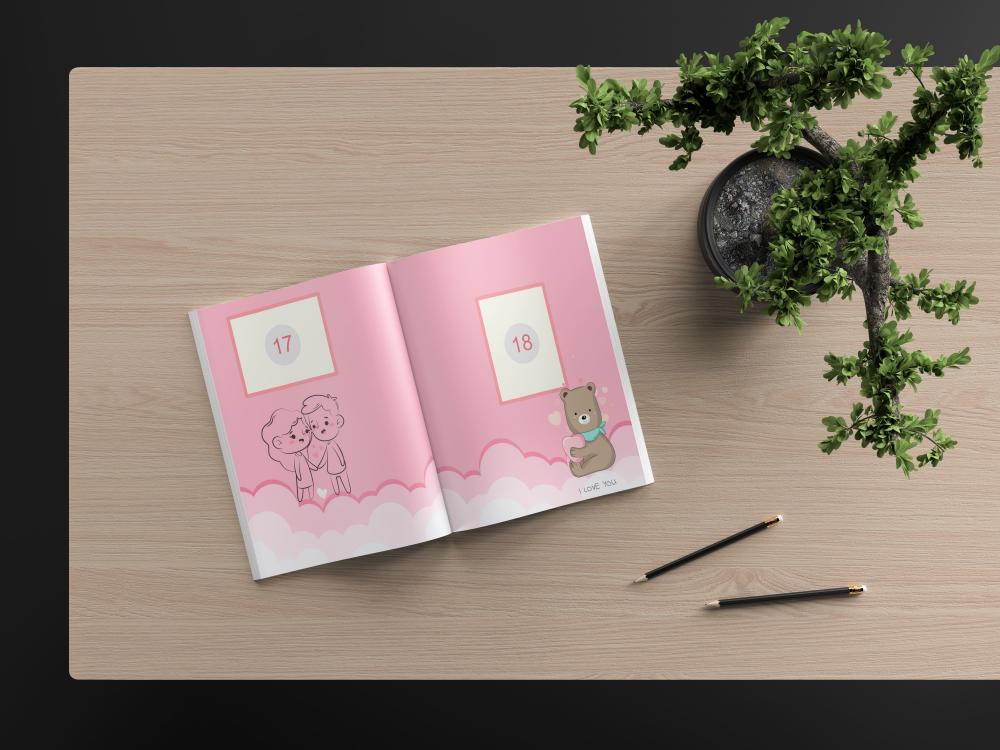Álbum Dia dos Namorados Para Fotos PDF Studio