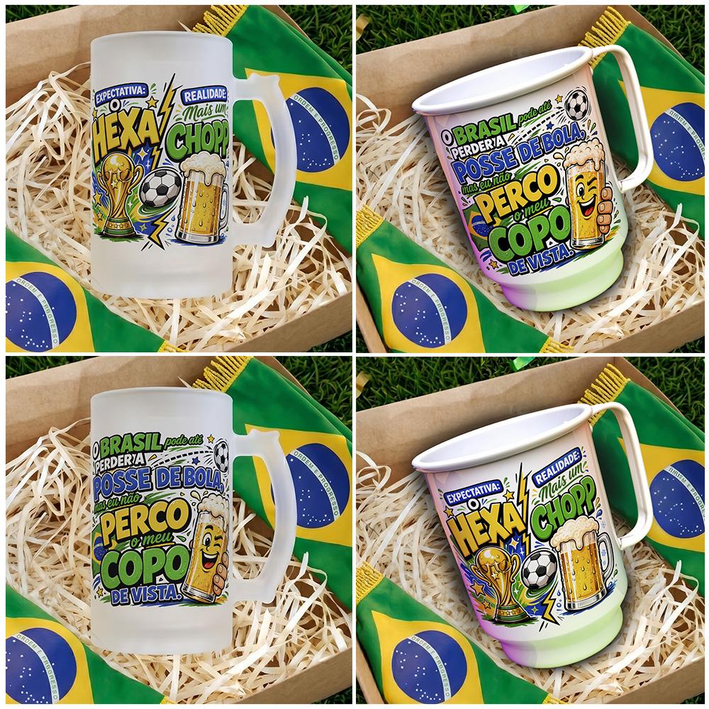 Artes Caneca Copa do Mundo PNG Rumo ao Hexa