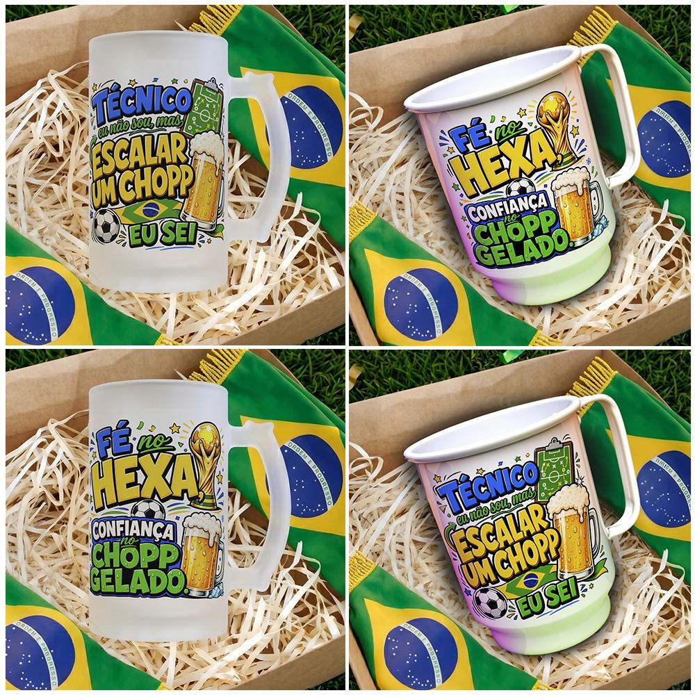 Artes Caneca Copa do Mundo PNG Rumo ao Hexa