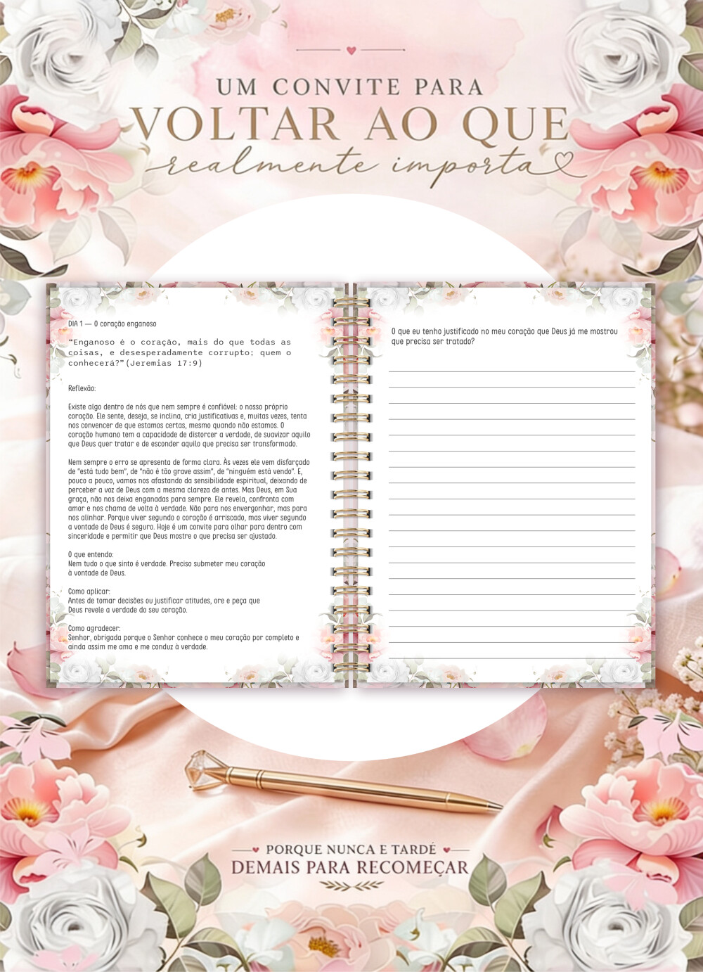 Devocional Feminino Cristão PDF Digital Para Imprimir