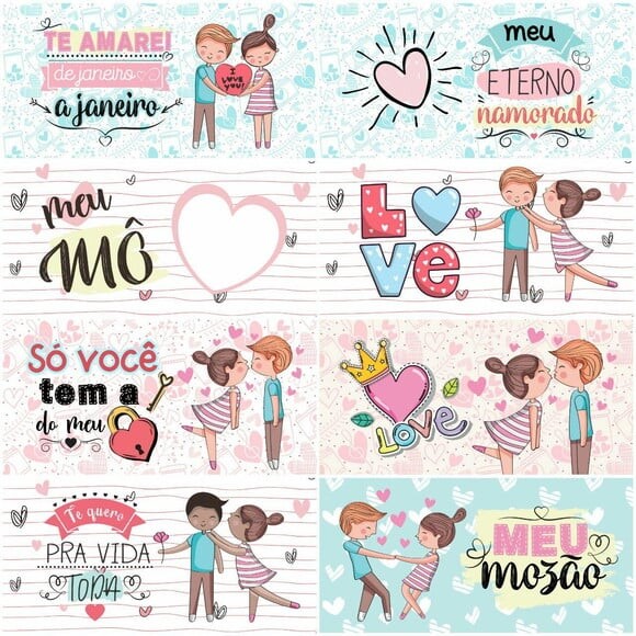 Arte para Canecas Dia dos Namorados - Arquivo Digital