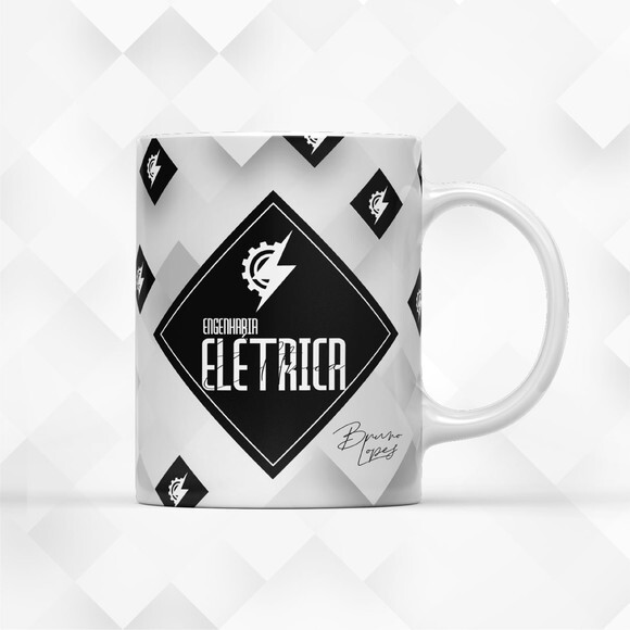 Arte para Xícara Engenharia Elétrica Masculina