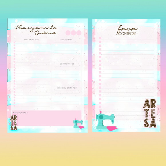 Desk Planner Artesã Costura - Arquivo Digital