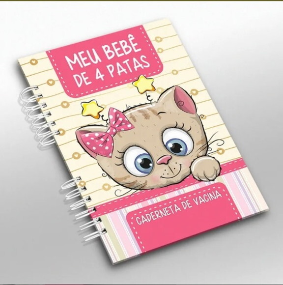 Caderneta Vacina e Registros Momentos - Cat Fêmea 2