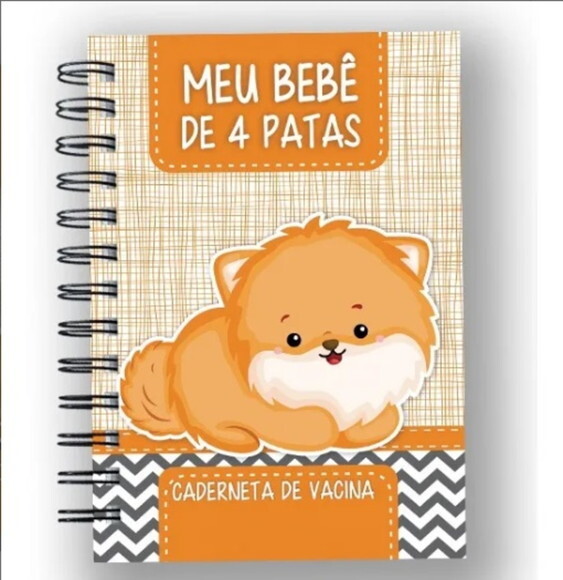 Caderneta Vacina e Registros Momentos - Dog Macho 2