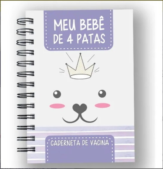Caderneta Vacina e Registros Momentos - Dog Fêmea 3