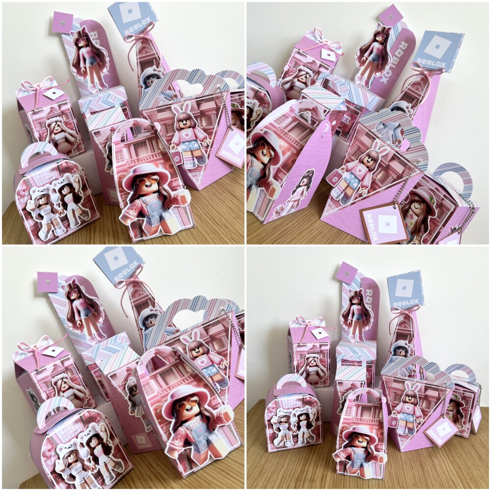 Kit Festa Roblox Menina Luxo PDF Studio Arquivo Digital