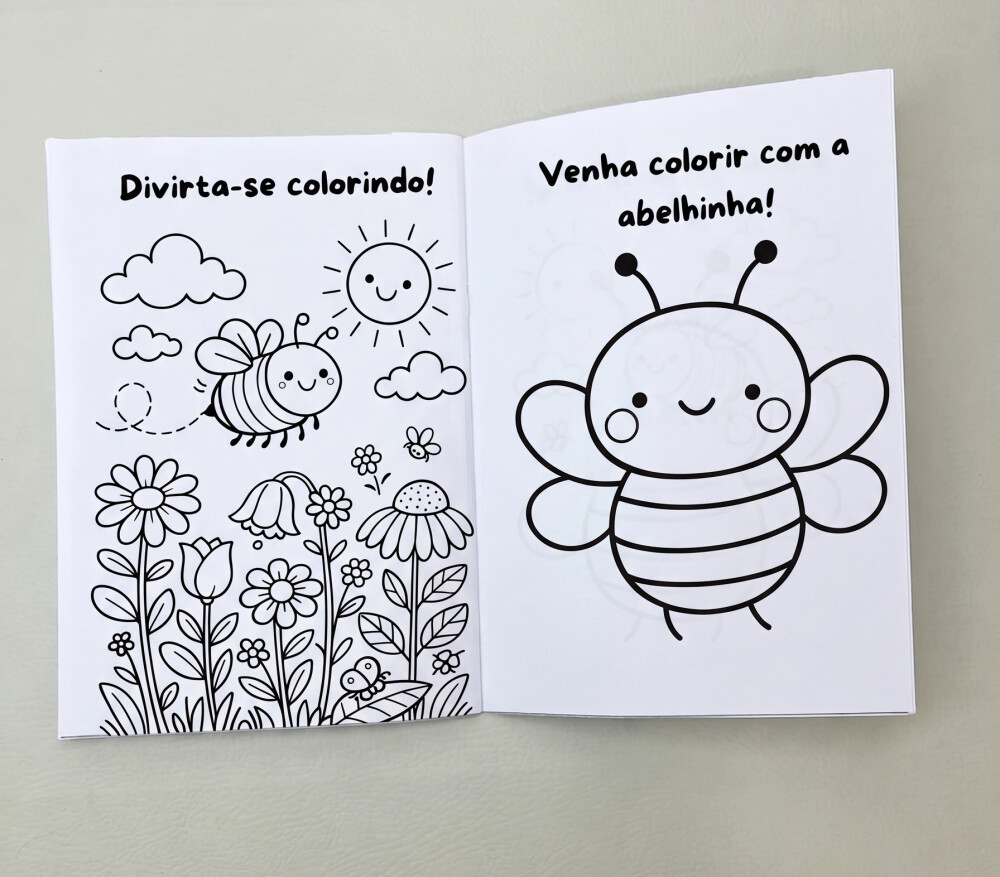 Livrinho para Colorir Abelhinha PDF para Imprimir