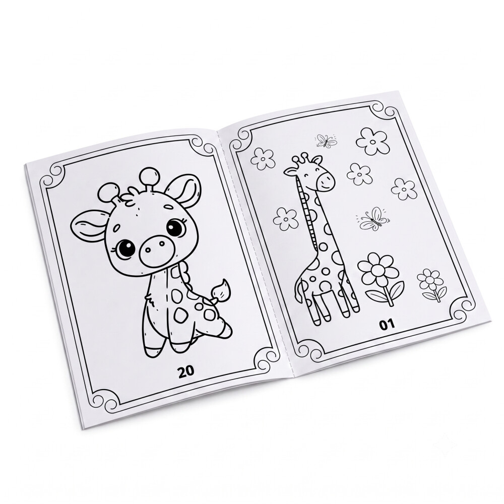 Revistinha para Colorir Girafinha PDF Para Imprimir