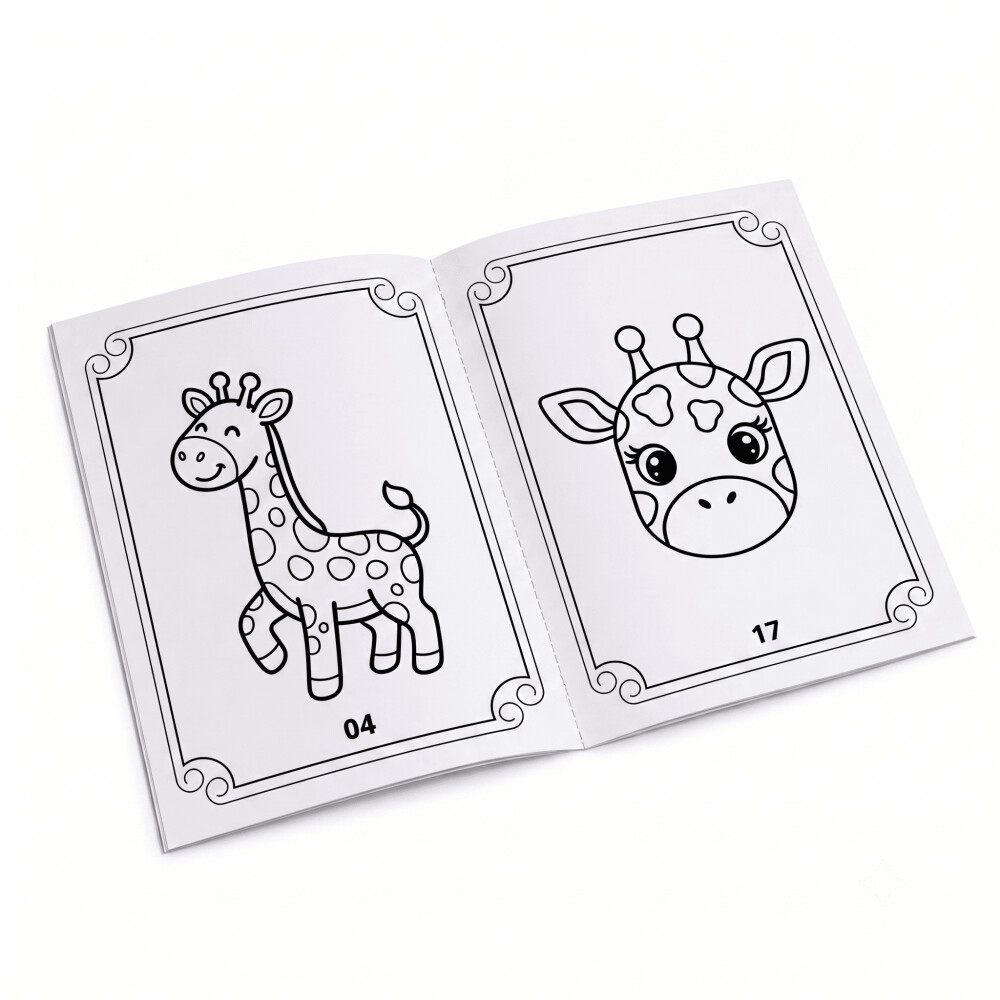 Revistinha para Colorir Girafinha PDF Para Imprimir