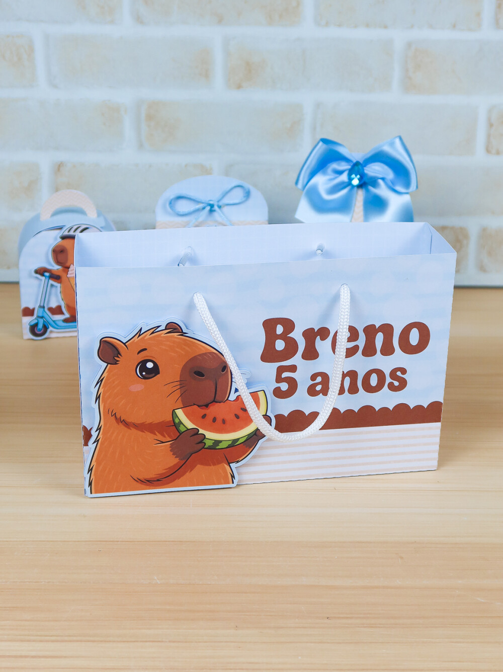 Arquivo Digital: Sacolinha Capivara para Festa Menino