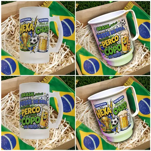 Artes Caneca Copa do Mundo PNG Rumo ao Hexa
