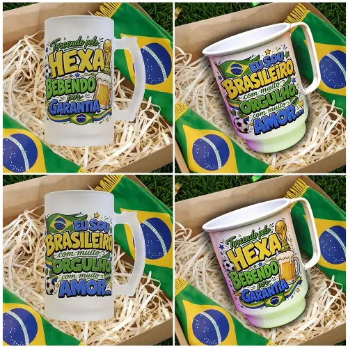 Artes Caneca Copa do Mundo PNG Rumo ao Hexa