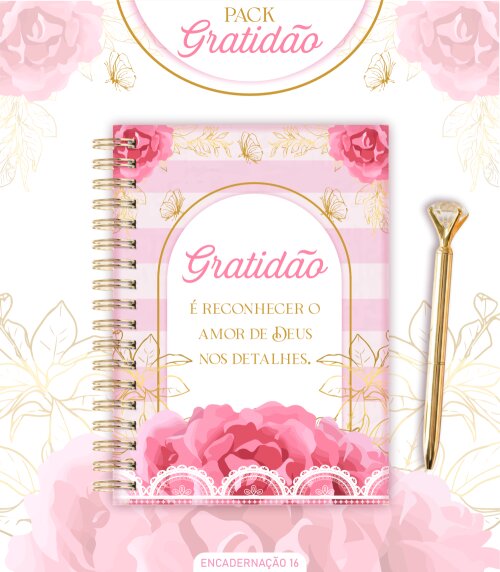 Caderno da Gratidão Para Imprimir PDF Digital