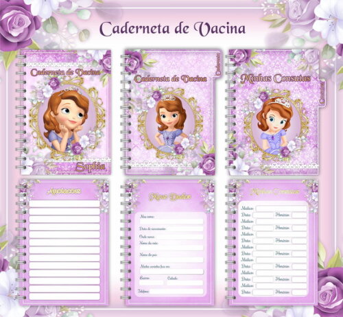 Caderneta de Vacina Princesinha Sophie - Arquivo Digital