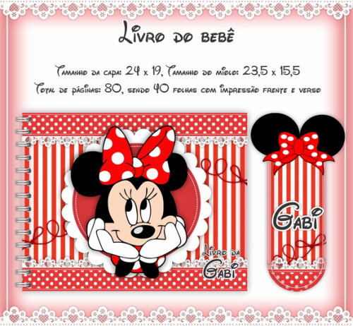 Livro do Bebê Minie Vermelha - Arquivo Digital