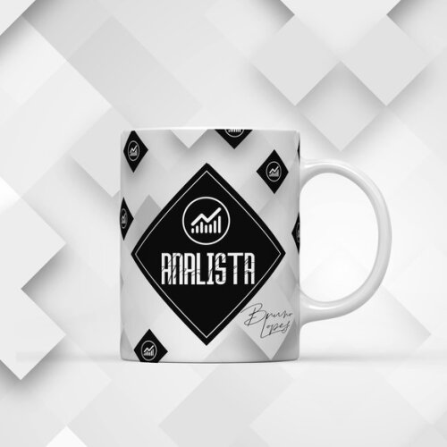 Arte para Xícara Analista Masculina
