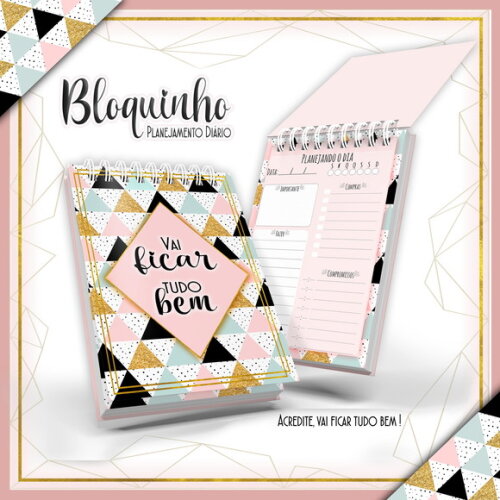 Pack Bloquinhos Planejamento Diário - Arquivo Digital