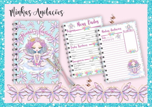 Arquivo Digital Fada Glitter Minhas Anotações