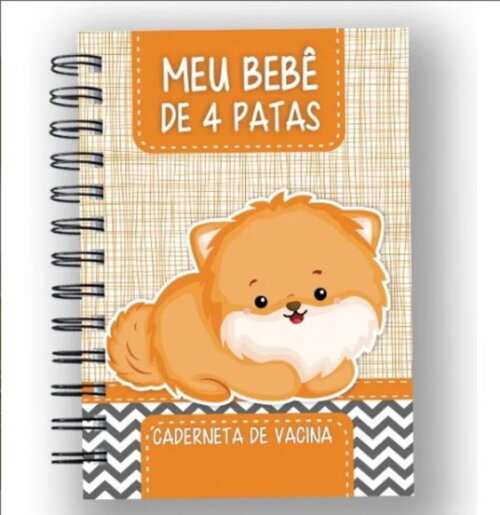Caderneta Vacina e Registros Momentos - Dog Macho 2