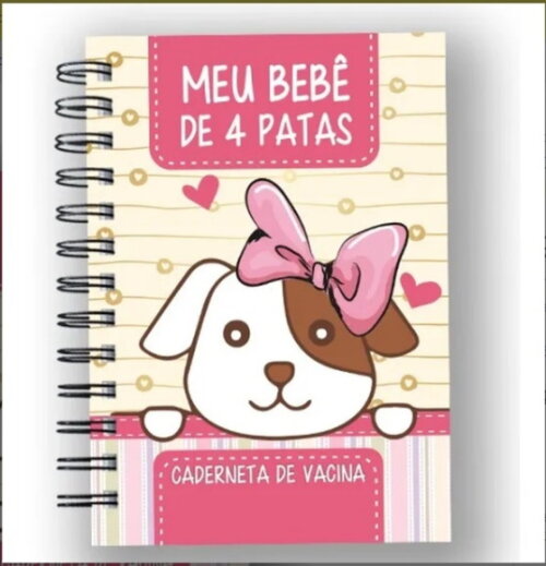 Caderneta Vacina e Registros Momentos - Dog Fêmea 1