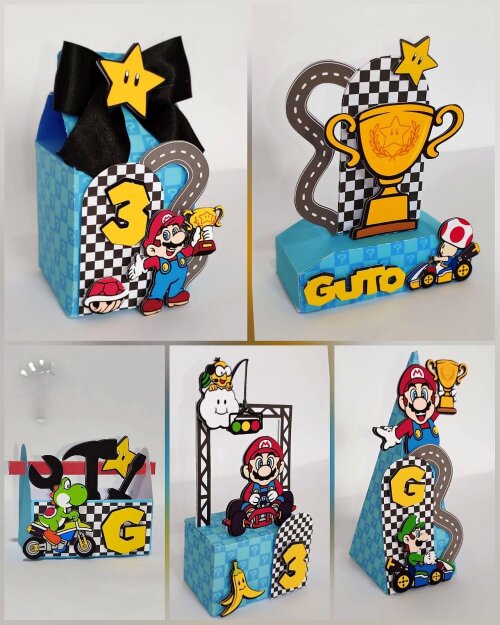 Kit Festa Mário Kart Infantil Para Imprimir - Arquivo de corte