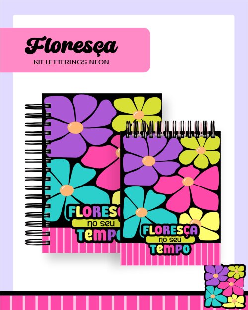 Agenda Escolar Floresça 2027 Arquivo Digital PDF PNG