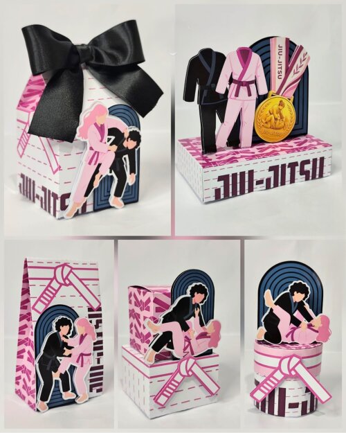 Kit Festa Jiu Jitsu Menina Arquivo Digital PDF e Studio