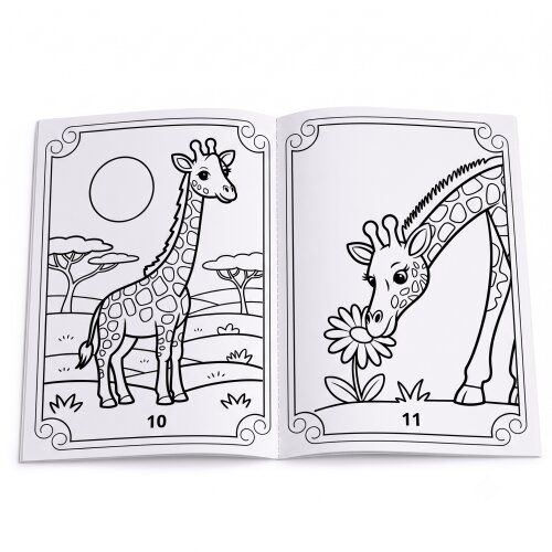Revistinha para Colorir Girafinha PDF Para Imprimir