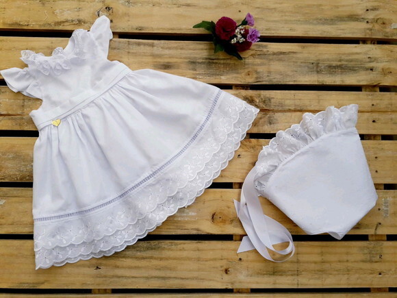 Vestido Infantil para Batizado