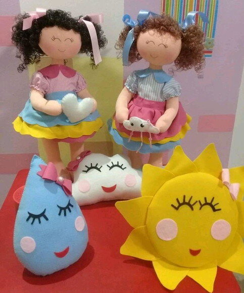 Boneca de Pano Chuva de Amor
