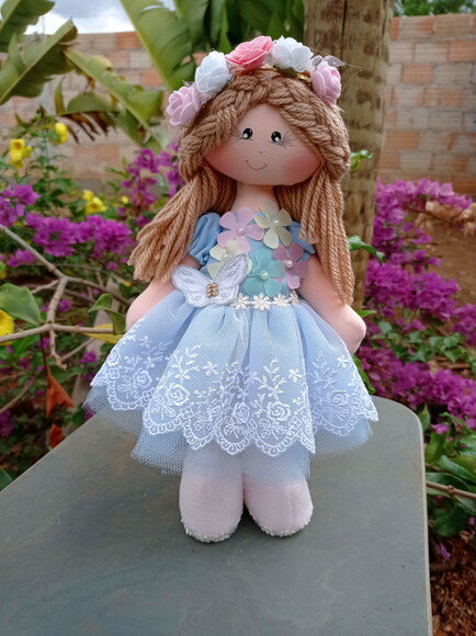 Boneca de Pano Jardim Encantado
