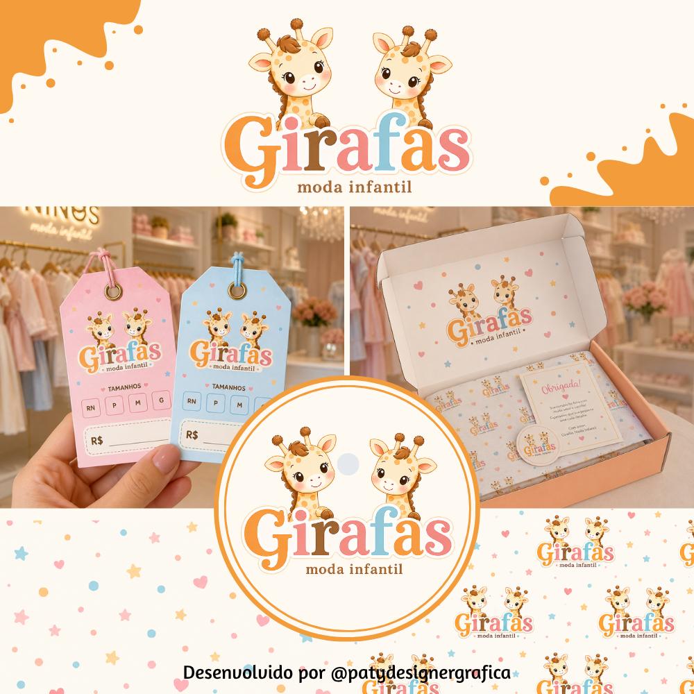 Identidade Visual para Moda Infantil | Logomarca Personalizada Ex