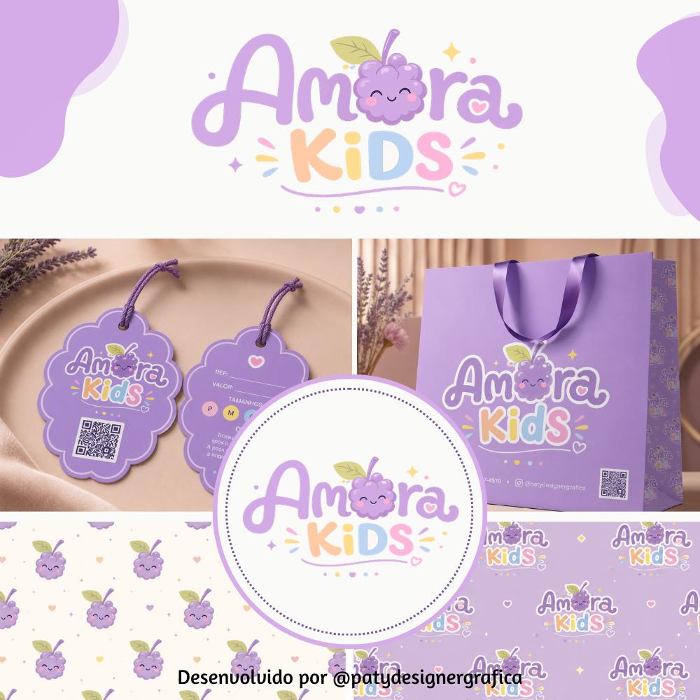 Identidade Visual para Moda Infantil | Logomarca Personalizada Ex