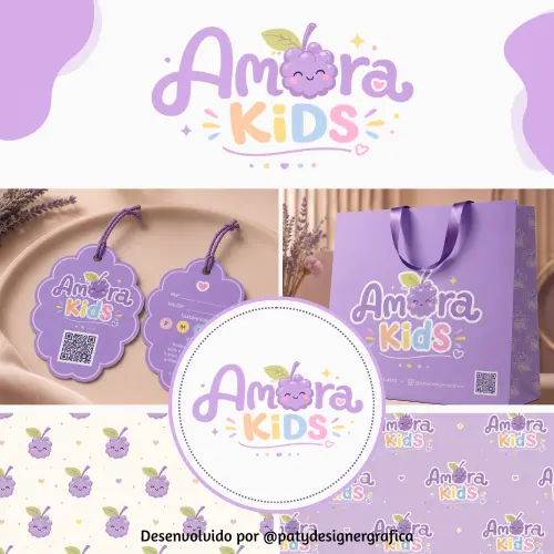 Identidade Visual para Moda Infantil | Logomarca Personalizada Ex