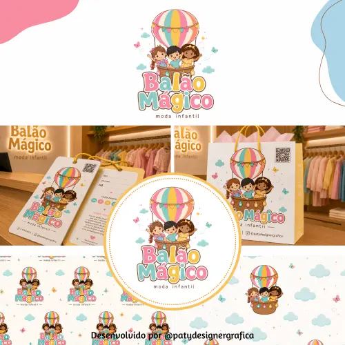 Identidade Visual para Moda Infantil | Logomarca Personalizada Ex