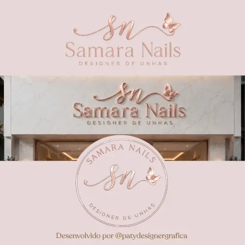Identidade Visual para Nail Designer | Logomarca Personalizada Ex