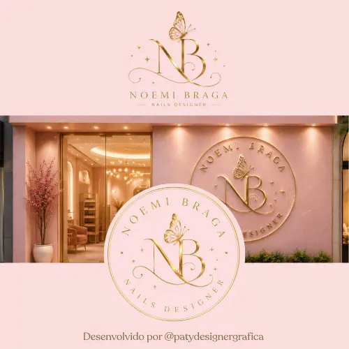 Identidade Visual para Nail Designer | Logomarca Personalizada Ex