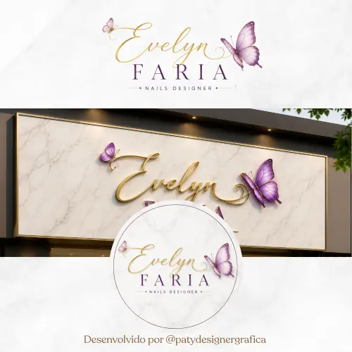 Identidade Visual para Nail Designer | Logomarca Personalizada Ex