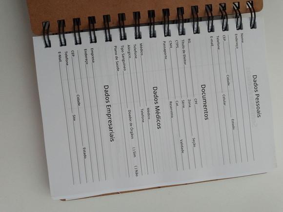 Agenda com Capa em mdf Personalizada