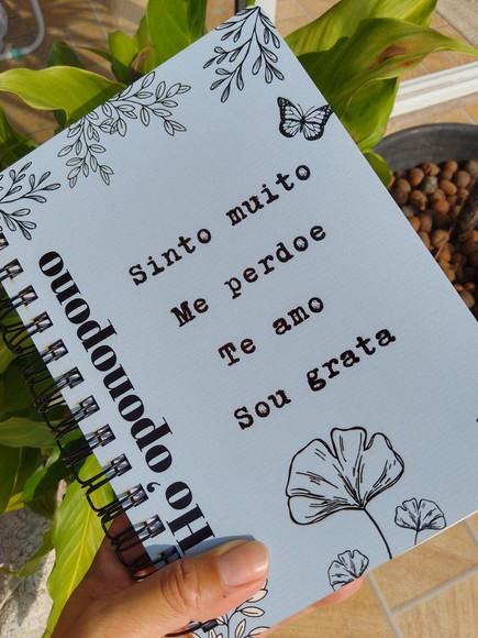 Agenda Ho'oponopono com Capa em mdf