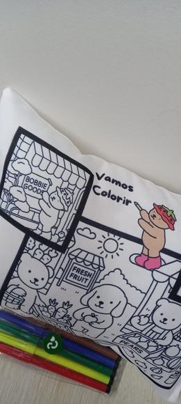 Almofada Pinte e Lave sem Canetinha