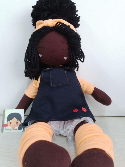 Boneca De Pano Mel 40cm