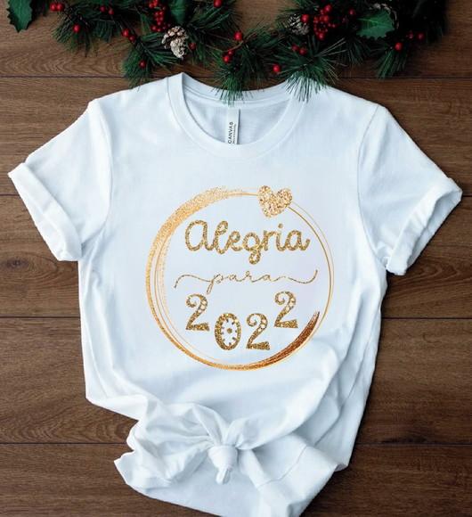 Camiseta Feliz Ano Novo 2022