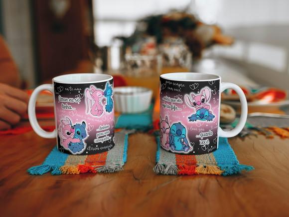 Caneca para Dia dos Namorados stich&angel