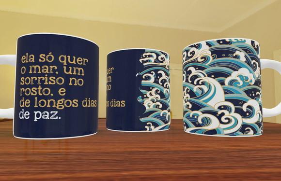Caneca personalizada com frase
