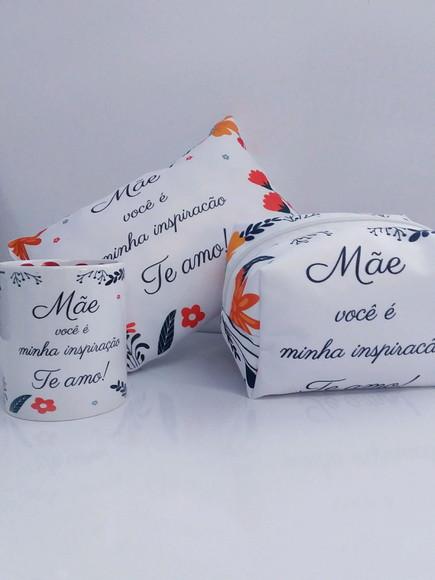 Kit Dia das Mães, Almofada, Caneca e Necessarie