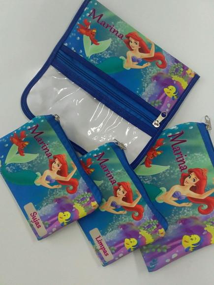 Kit necessaire e porta máscara personalizado